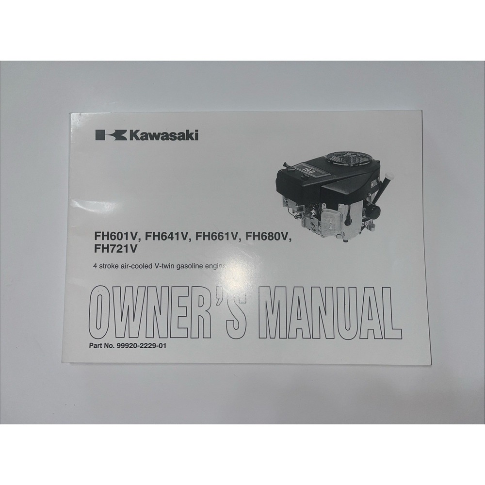 Kawasaki FH601V FH641V FH680V FH721V 99920-2145-10 Owners Operators Manual